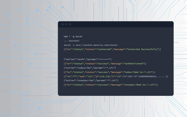 Stocks API for Business | Massive