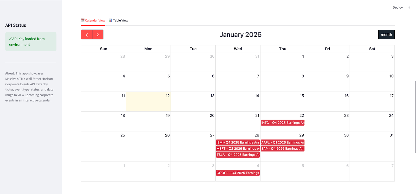 その他 Key Calendar Records 2007-2022 Build a Corporate Events Calendar using Massive + TMX Wall Street